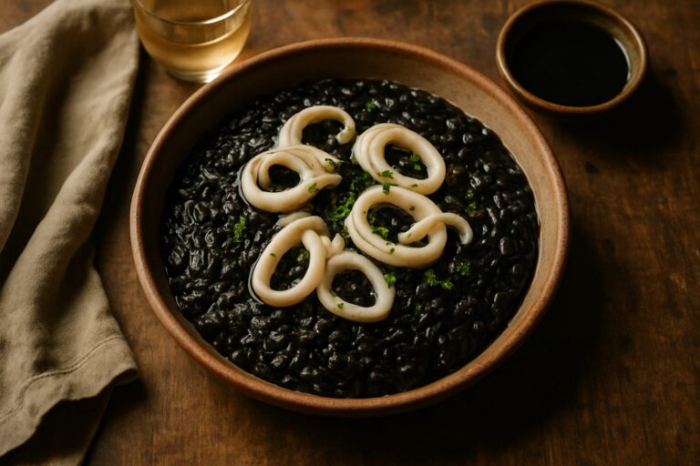 Risotto al Nero di Seppia recipe — authentic Italian Veneto style
